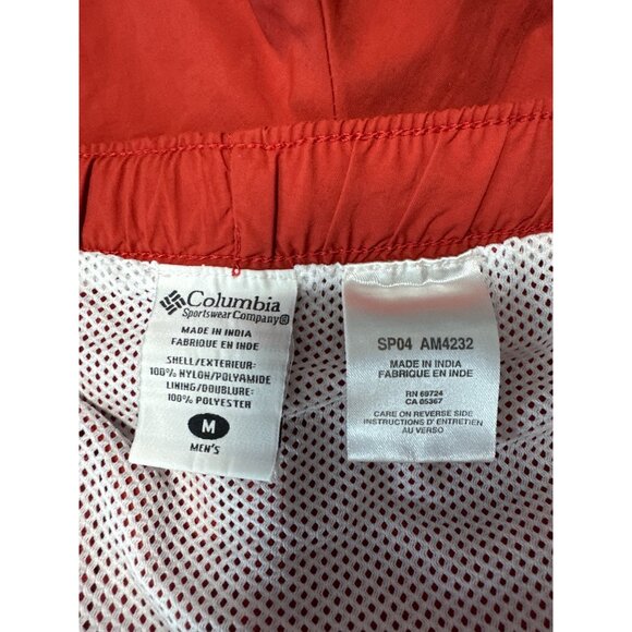 Columbia Mens Red Packable Cargo Shorts With Adjustable Waistband Size M - Picture 8 of 11